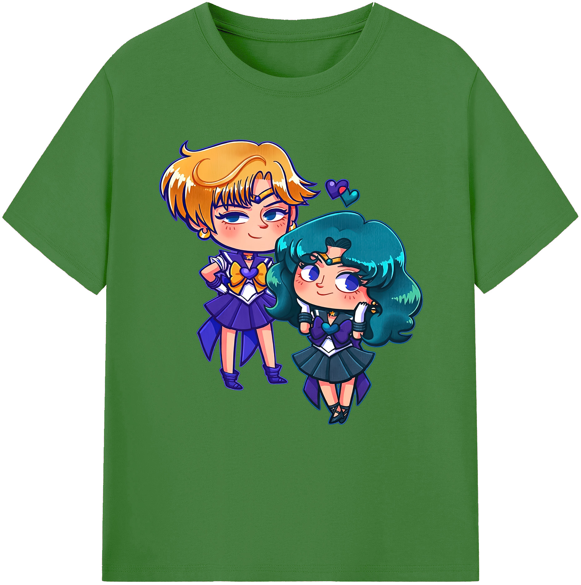 （画像用） 美少女戦士セーラームーン 天王はるか Sailor Moon Tenoh Haruka レディースカジュアルプリントTシャツ（綿100％）